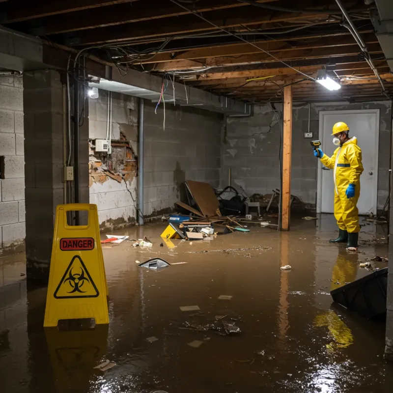 Flooded Basement Electrical Hazard in Pennington County, MN Property